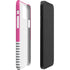 Pink and Grey Stripes iPhone 12 Mini Lite Case