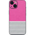 Pink and Grey Stripes iPhone 13 Mini Skin