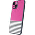 Pink and Grey Stripes iPhone 13 Mini Skin