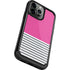 Pink and Grey Stripes iPhone 13 Pro Cargo Case