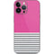 Pink and Grey Stripes iPhone 13 Pro Max Skin