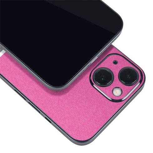 Pink and Grey Stripes iPhone 15 Plus Skin