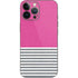 Pink and Grey Stripes iPhone 14 Pro Max Skin