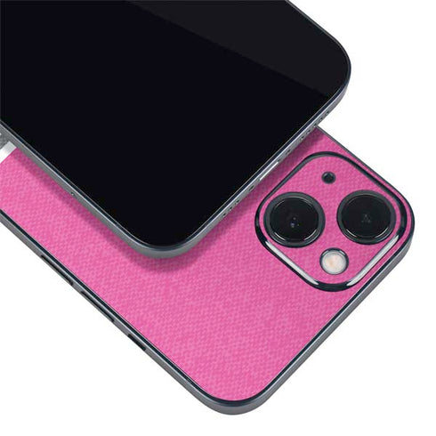 Pink and Grey Stripes iPhone 14 Skin