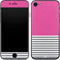 Pink and Grey Stripes iPhone 7 Skin