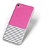 Pink and Grey Stripes iPhone 7 Skin