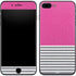 Pink and Grey Stripes iPhone 8 Plus Skin
