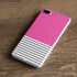 Pink and Grey Stripes iPhone 8 Plus Skin