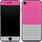 Pink and Grey Stripes iPhone 8 Skin