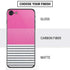 Pink and Grey Stripes iPhone SE (2nd & 3rd Gen) Skin