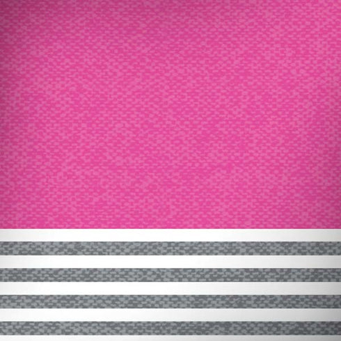 Pink and Grey Stripes iPhone X Skin