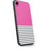 Pink and Grey Stripes iPhone XR Skin