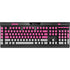 Pink and Grey Stripes K95 RGB PLATINUM Mechanical Gaming Keyboard Skin