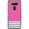 Pink and Grey Stripes LG K51/Q51 Clear Case