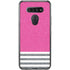 Pink and Grey Stripes LG K51/Q51 Clear Case