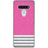 Pink and Grey Stripes LG Stylo 6 Clear Case