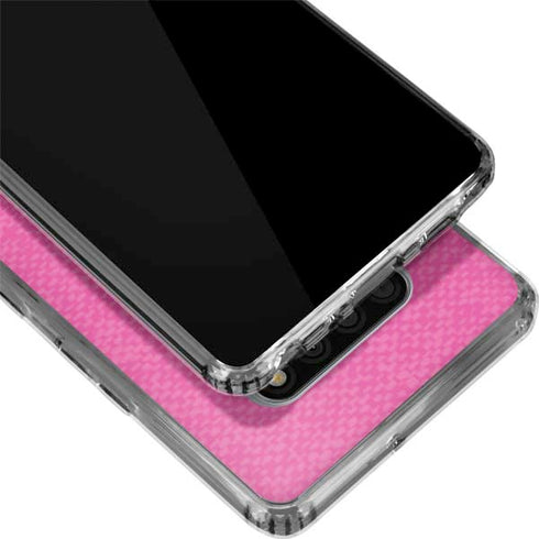 Pink and Grey Stripes LG Stylo 6 Clear Case