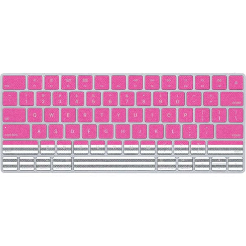 Pink and Grey Stripes Magic Keyboard Skin