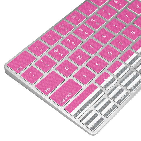 Pink and Grey Stripes Magic Keyboard Skin