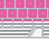 Pink and Grey Stripes Magic Keyboard Skin