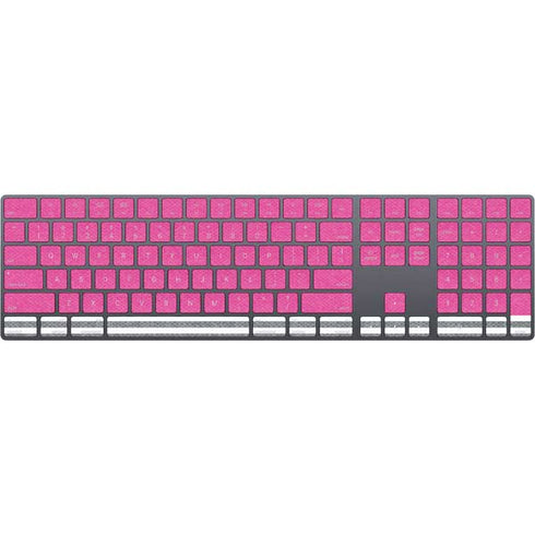 Pink and Grey Stripes Magic Keyboard with Numeric Keypad Skin