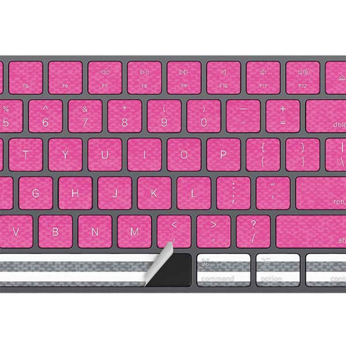 Pink and Grey Stripes Magic Keyboard with Numeric Keypad Skin
