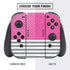 Pink and Grey Stripes Nintendo Switch Bundle Skin