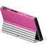 Pink and Grey Stripes Nintendo Switch OLED (2021) Skin