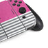 Pink and Grey Stripes Nintendo Switch OLED (2021) Skin