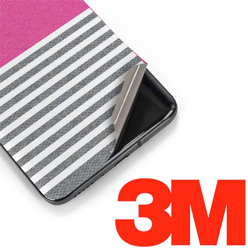 Pink and Grey Stripes OnePlus 7 Pro Skin