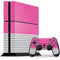 Pink and Grey Stripes PS4 Console and Controller Bundle Skin