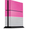 Pink and Grey Stripes PS4 Console Skin