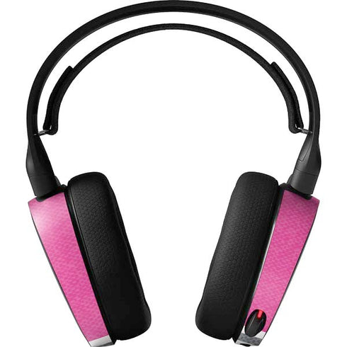 Pink and Grey Stripes SteelSeries Arctis 5 Skin