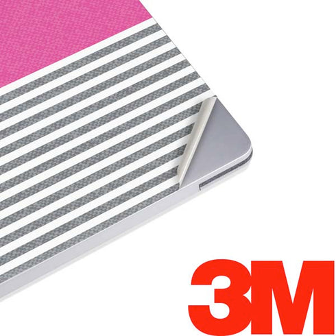 Pink and Grey Stripes Surface Laptop 3 13.5in Skin