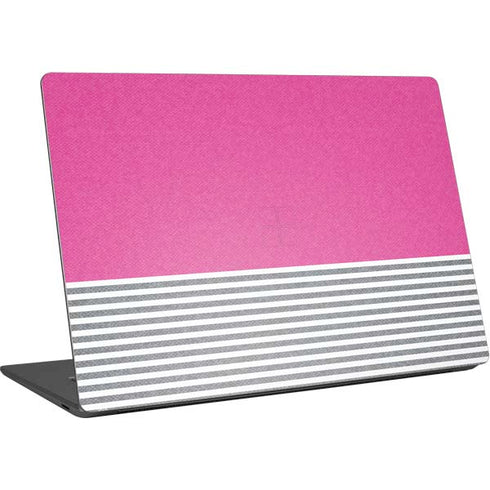 Pink and Grey Stripes Surface Laptop 4 15in Skin