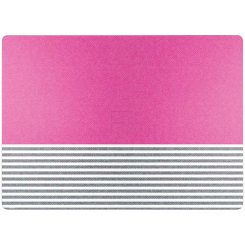 Pink and Grey Stripes Surface Laptop 4 15in Skin