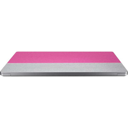 Pink and Grey Stripes Surface Laptop 4 15in Skin