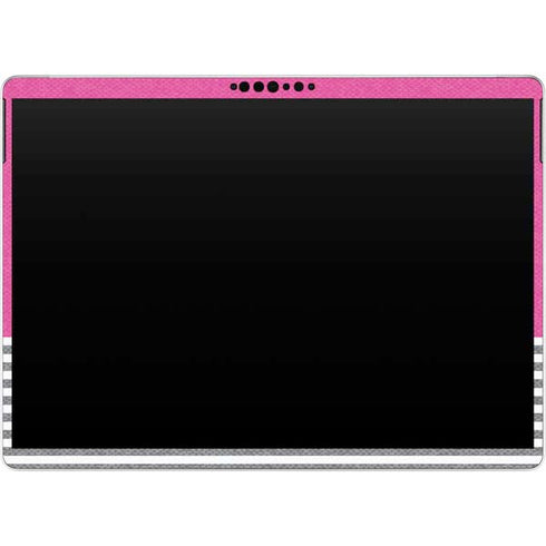 Pink and Grey Stripes Surface Pro 9 Skin