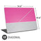 Pink and Grey Stripes Universal Laptop 18in (14.6 x 10.6in) Skin