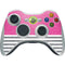 Pink and Grey Stripes Xbox 360 Wireless Controller Skin