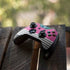 Pink and Grey Stripes Xbox One Controller Skin