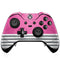 Pink and Grey Stripes Xbox One Elite Controller Skin