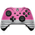 Pink and Grey Stripes Xbox One Elite Controller Skin