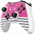 Pink and Grey Stripes Xbox One S All-Digital Edition Bundle Skin