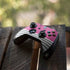 Pink and Grey Stripes Xbox One S All-Digital Edition Bundle Skin