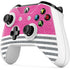 Pink and Grey Stripes Xbox One S Controller Skin