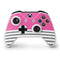 Pink and Grey Stripes Xbox One S Controller Skin