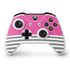 Pink and Grey Stripes Xbox One S Controller Skin