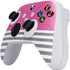 Pink and Grey Stripes Xbox Series S Controller Skin