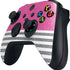 Pink and Grey Stripes Xbox Series X Controller Skin